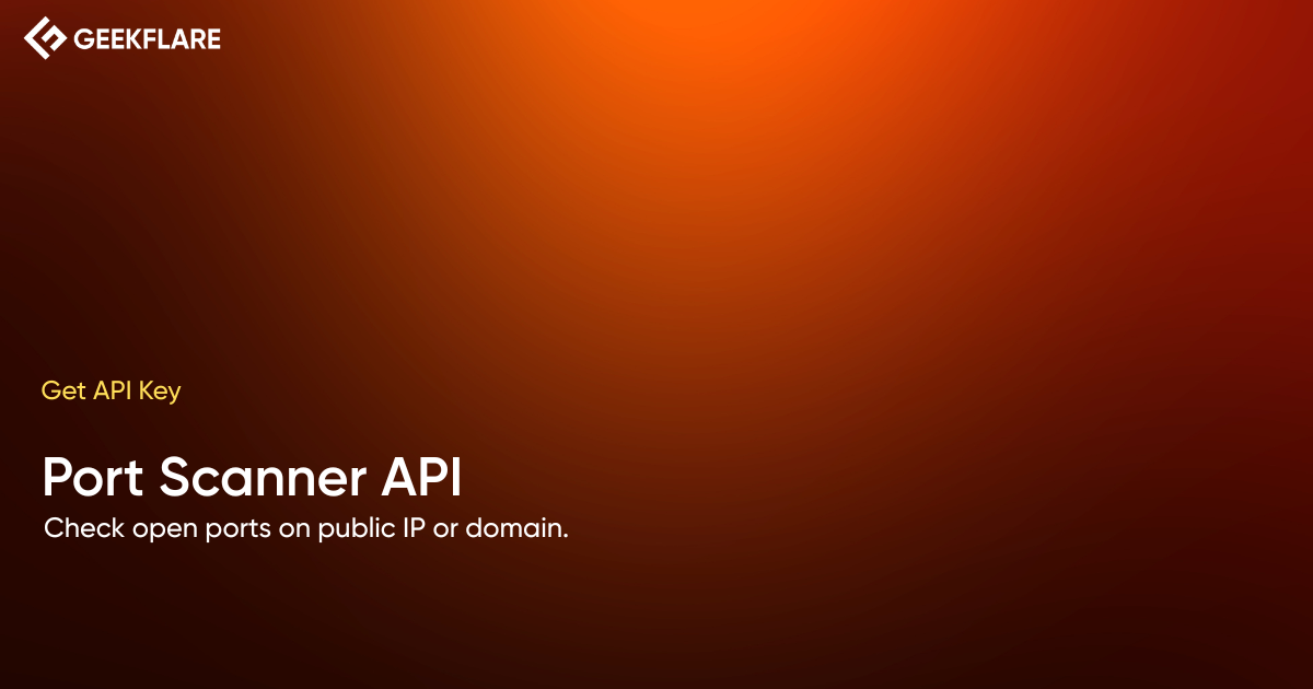Port Scanner API