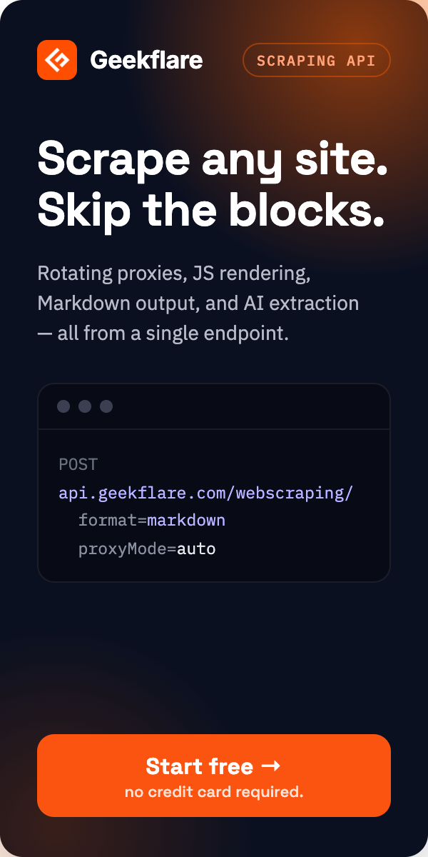 Web Scraping API