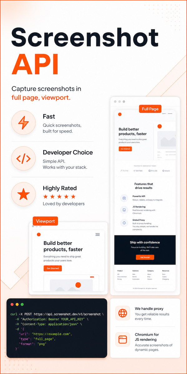 Screenshot API
